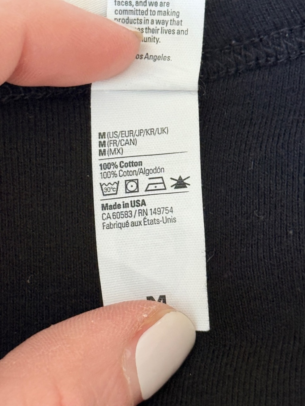 Theta Match Baby Rib Tee Medium - Picture 4 of 5